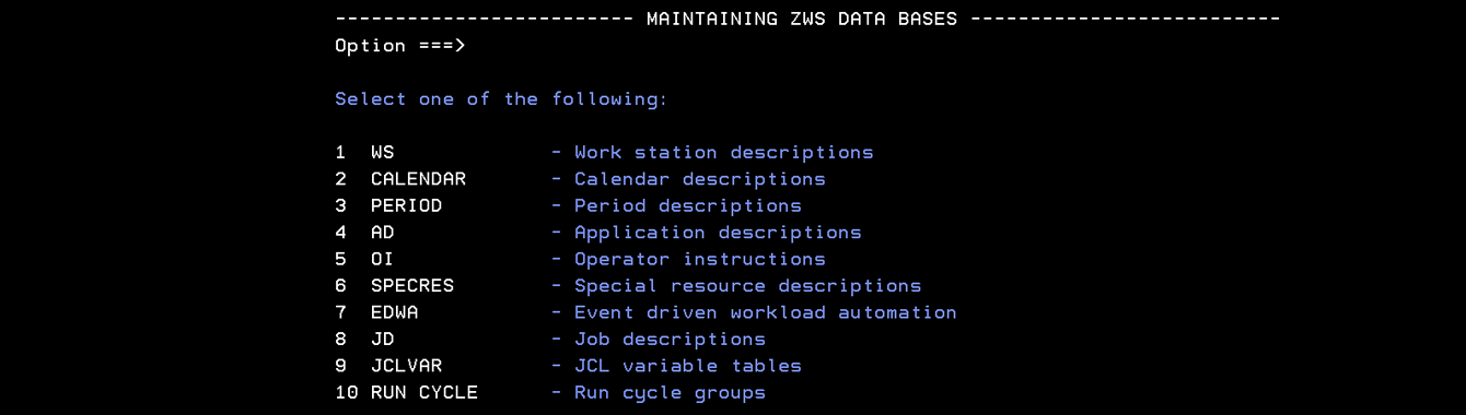 IBM Z Workload Scheduler 9.5 - Creando Workstations, Calendarios y Aplicaciones