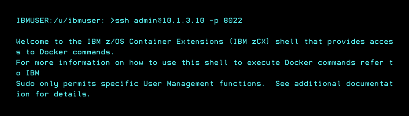 z/OS Container Extensions - Crear y borrar instancia zCX